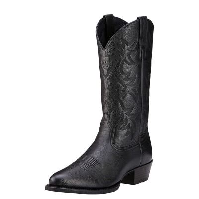 Ariat Heritage R Toe Siyah Western Csizma Erkek (39750-410)